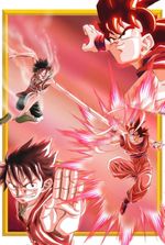 One piece:The legendary super sayian Son Goku One piece X Dragon ball